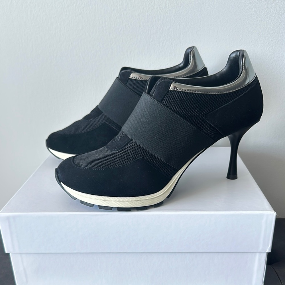 Sneex black NEW The Icon high-heel sneakers size 9
